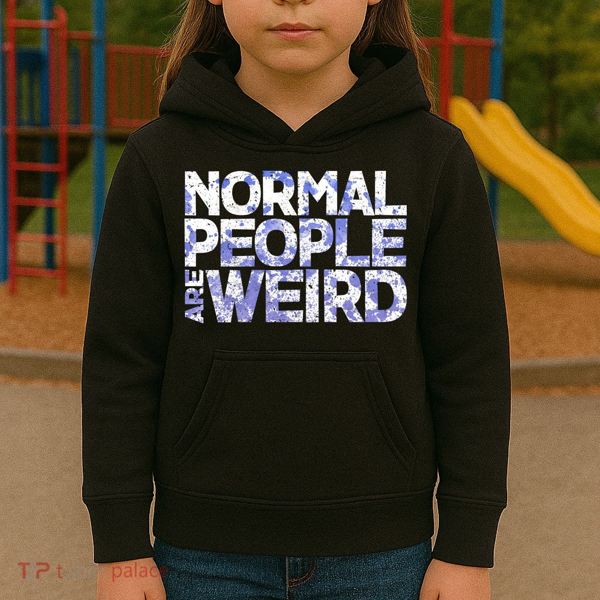 Normal People Are Weird Kids Hoodie