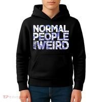 Normal People Are Weird Kids Hoodie thumb 4