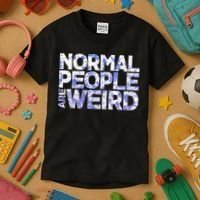 Normal People Are Weird Kids T-Shirt thumb 3