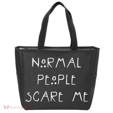 Normal People Scare Me Tote Bag