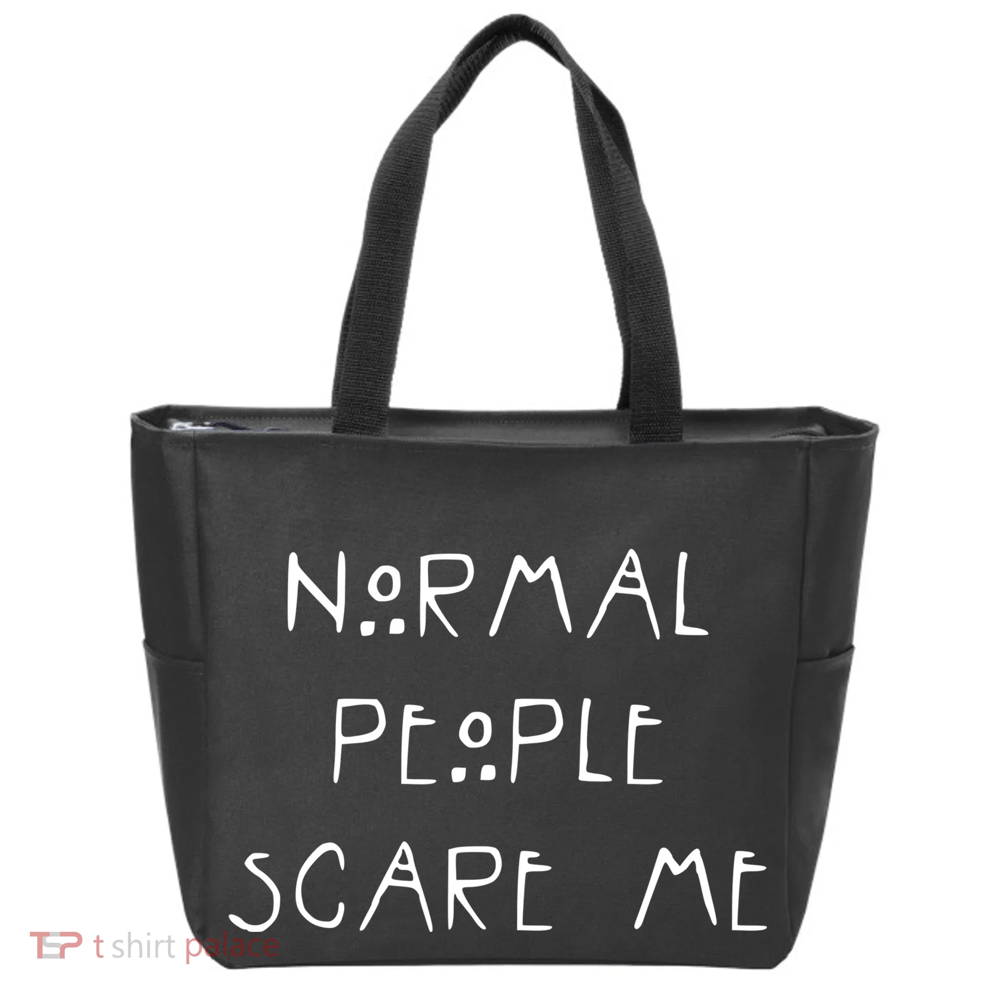Normal People Scare Me Tote Bag
