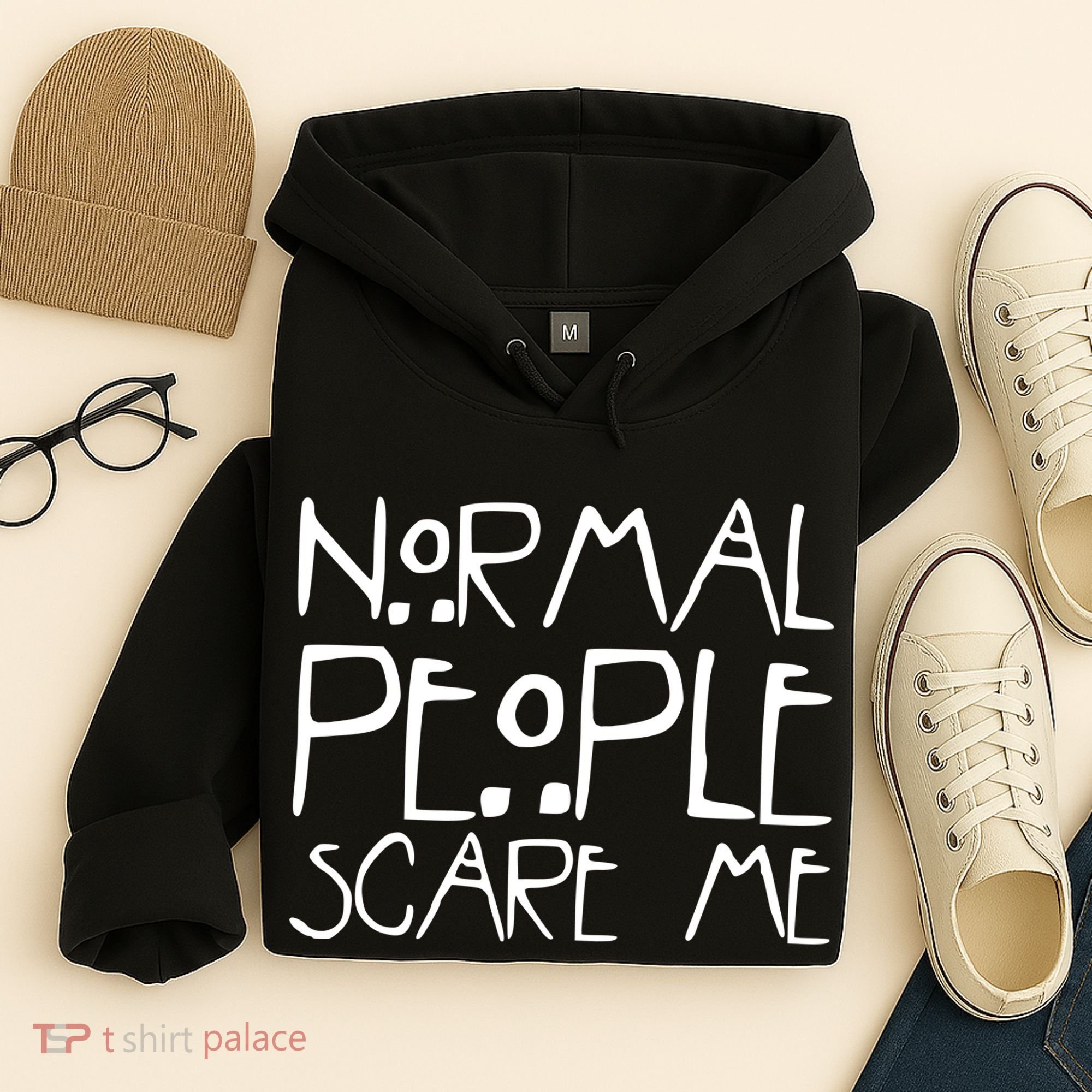 Normal People Scare Me Funny Awkward Weird Hoodie