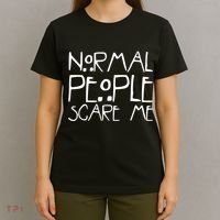Normal People Scare Me Funny Awkward Weird T-Shirt thumb 4