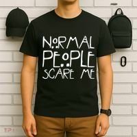 Normal People Scare Me Funny Awkward Weird T-Shirt thumb 6