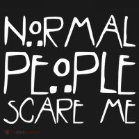 Normal People Scare Me Funny Awkward Weird Button thumb 1