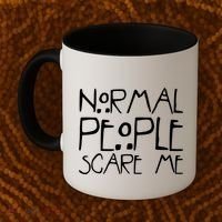 Normal People Scare Me Funny Awkward Weird Coffee Mug thumb 2