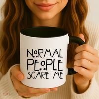 Normal People Scare Me Funny Awkward Weird Coffee Mug thumb 3