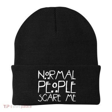 Normal People Scare Me Funny Awkward Weird Beanie