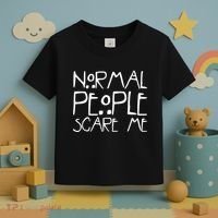 Normal People Scare Me Funny Awkward Weird Toddler T-Shirt thumb 3