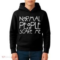 Normal People Scare Me Funny Awkward Weird Kids Hoodie thumb 4