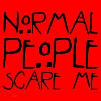 Normal People Scare Me Funny Awkward Weird Santa Hat thumb 1