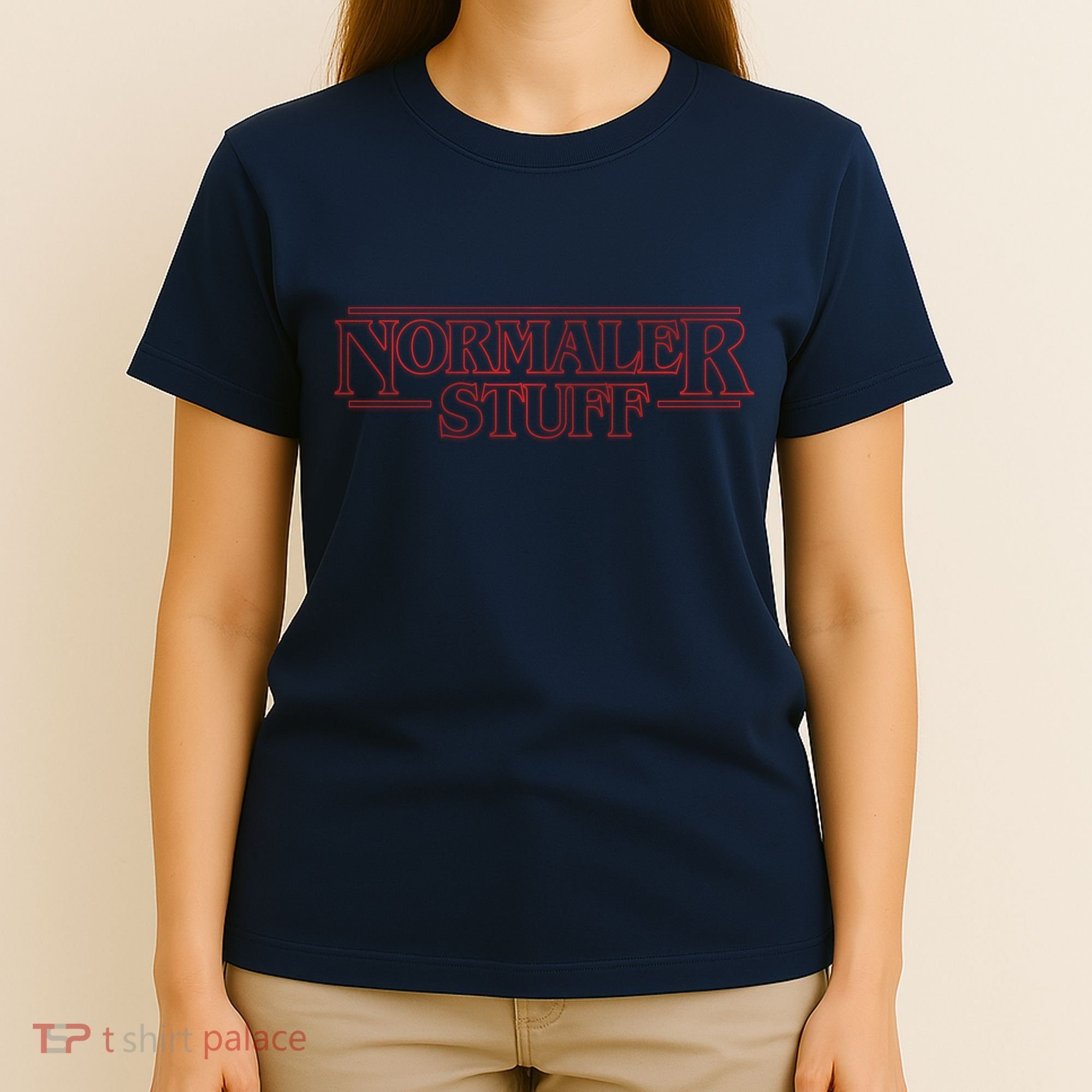 Normaler Stuff Funny Parody Logo T-Shirt