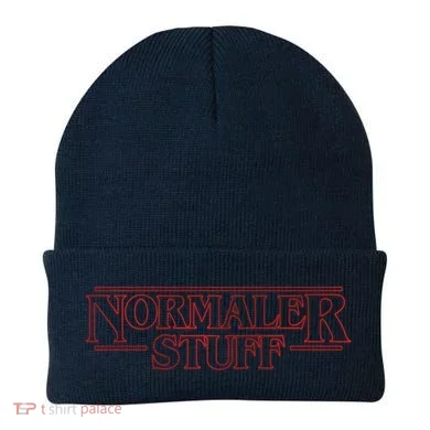 Normaler Stuff Funny Parody Logo Beanie