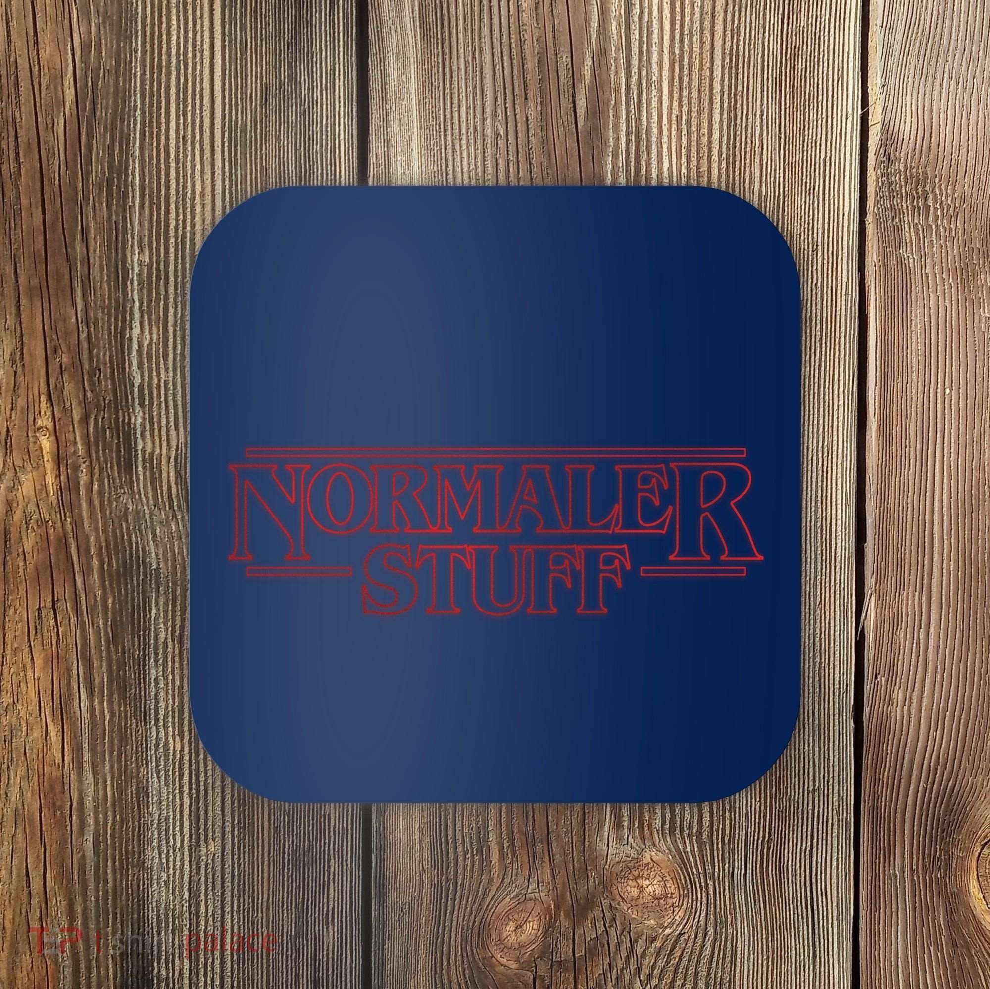 Normaler Stuff Funny Parody Logo Coaster