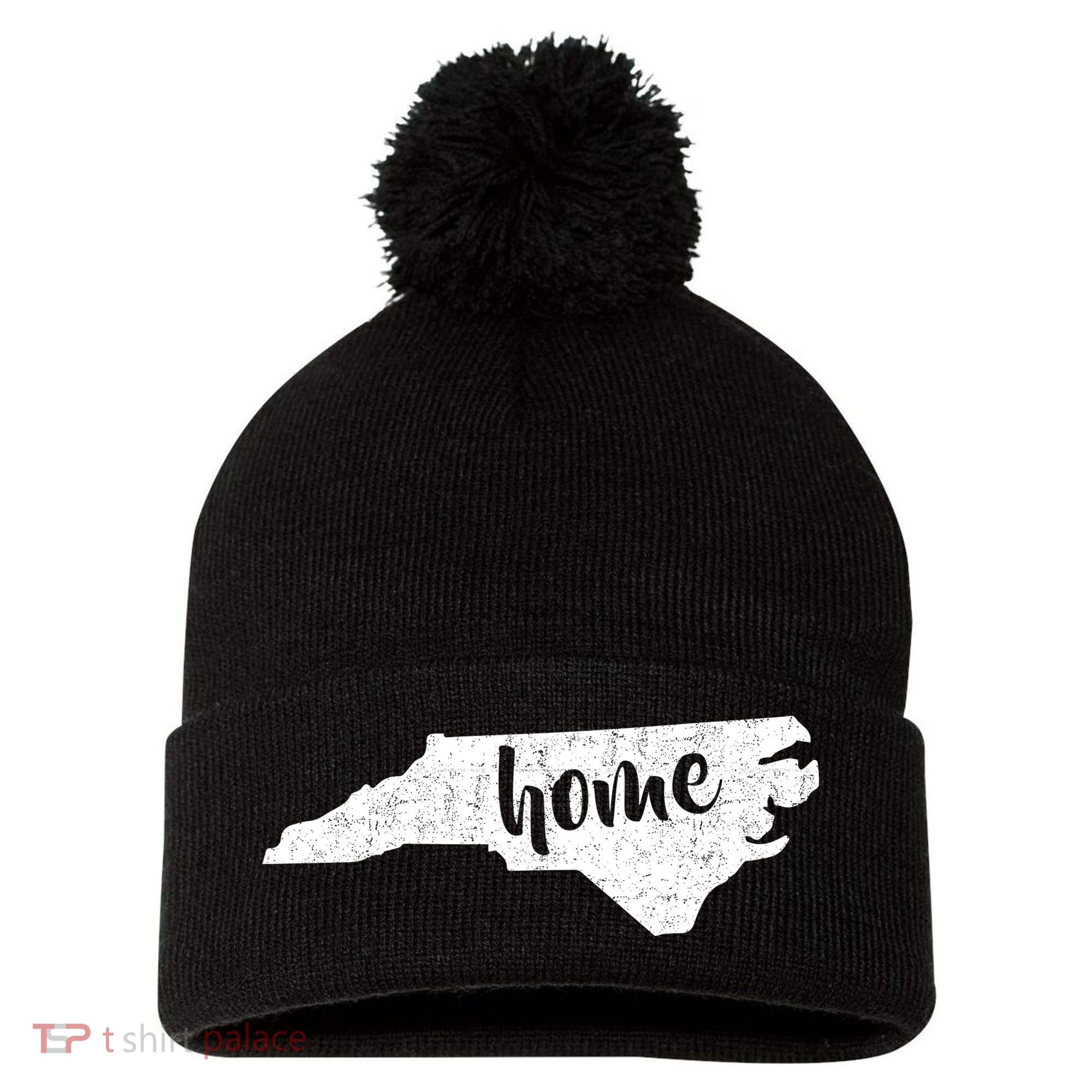North Carolina Home State Pom Pom 12in Knit Beanie