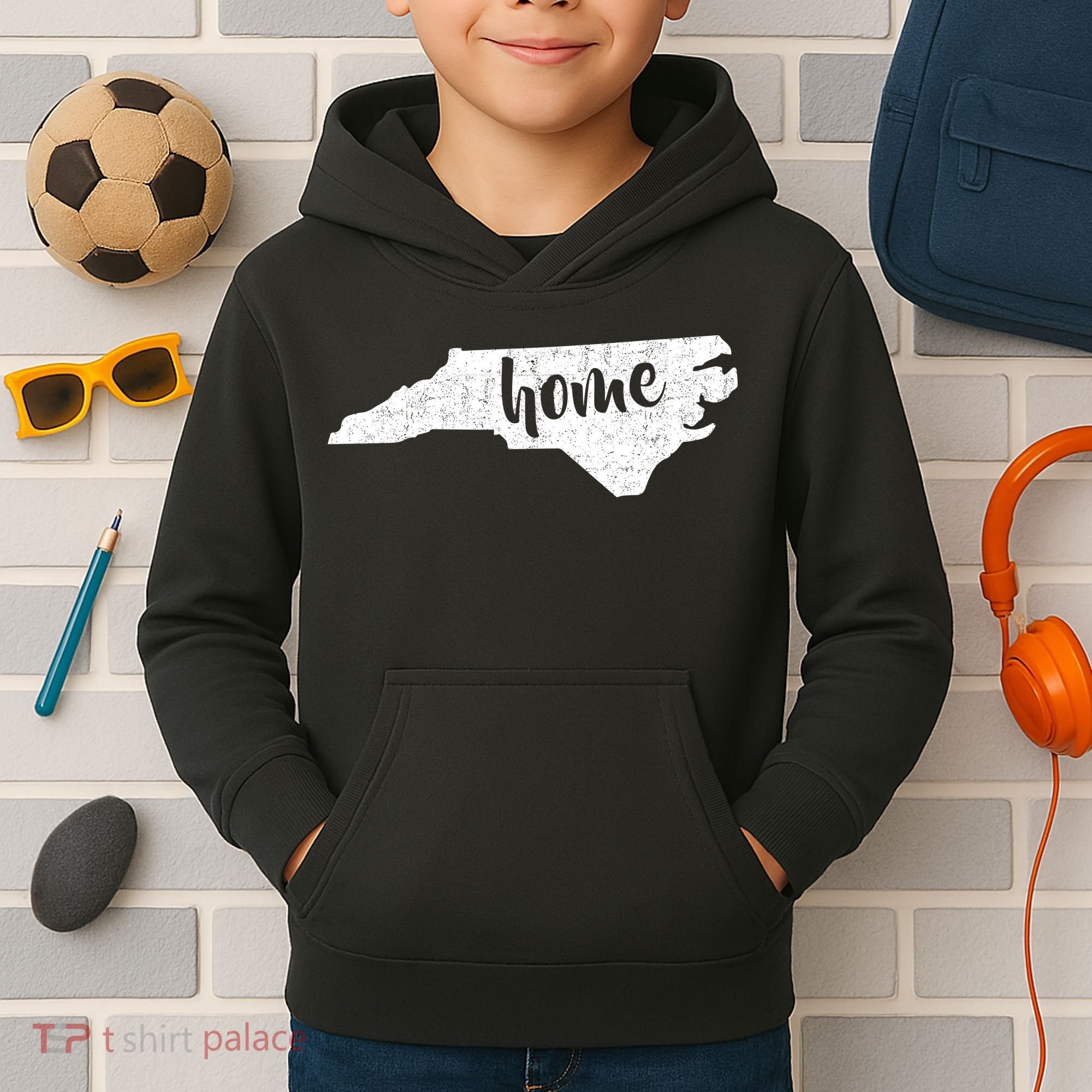 North Carolina Home State Kids Hoodie