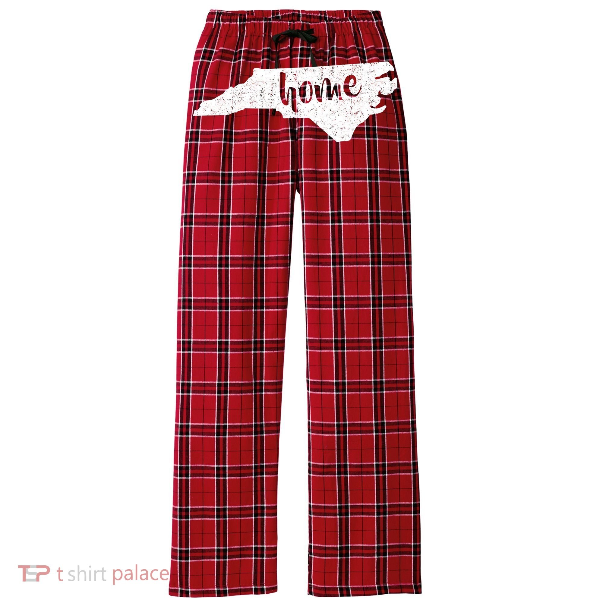 North Carolina Home State Women's Flannel Plaid Pajama Pants