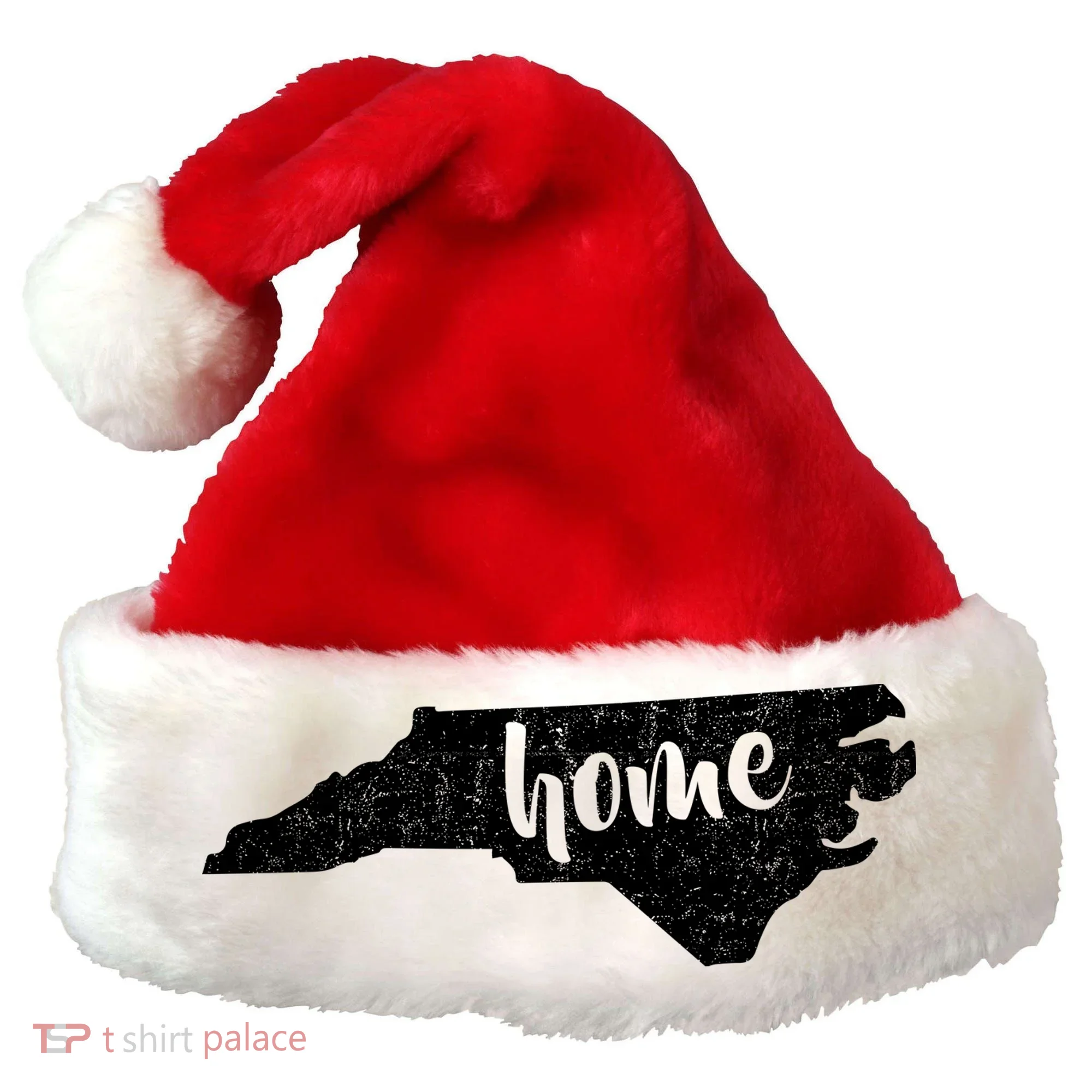 North Carolina Home State Santa Hat