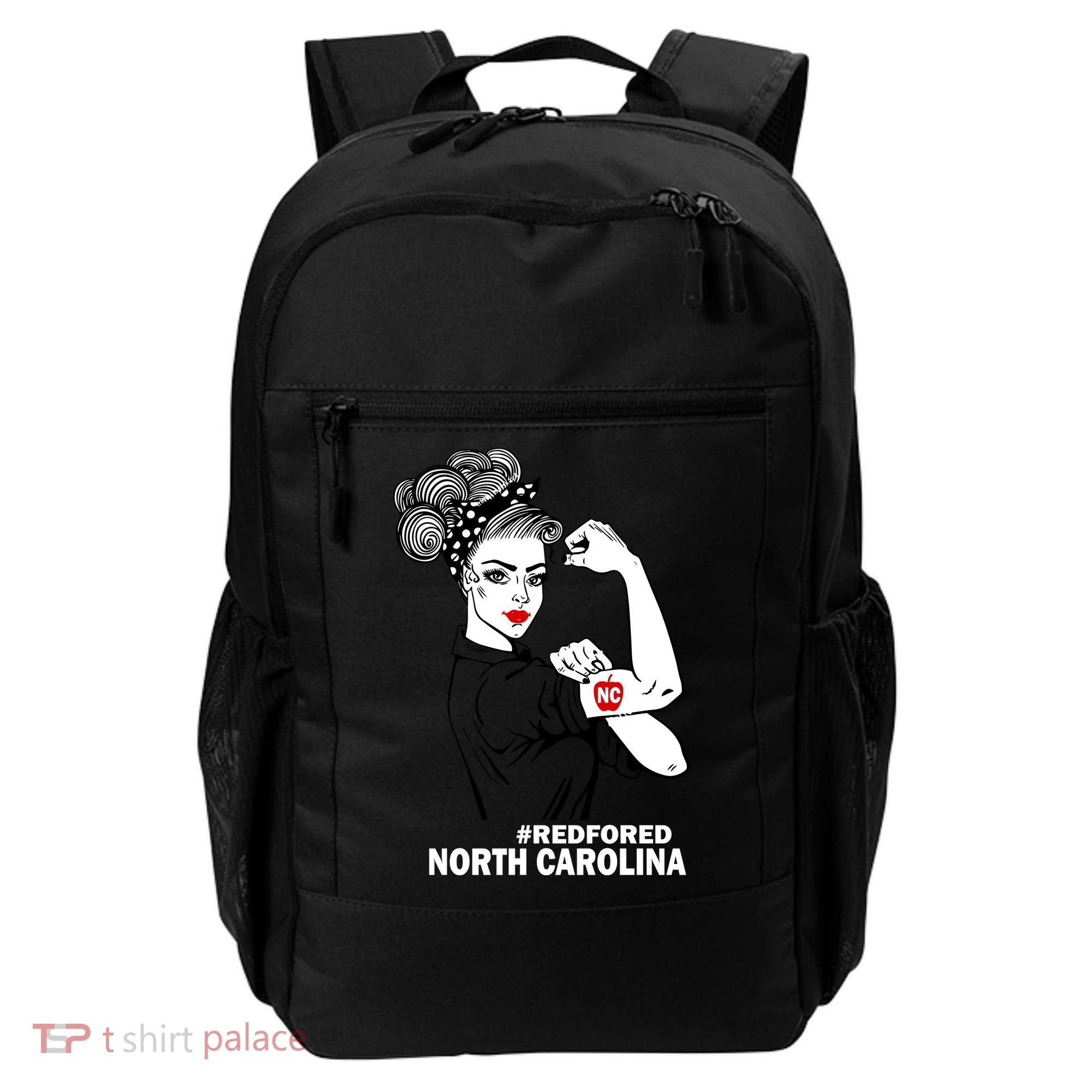 North Carolina NC Red For Ed Strong Backpack