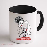 North Carolina NC Red For Ed Strong Coffee Mug thumb 1