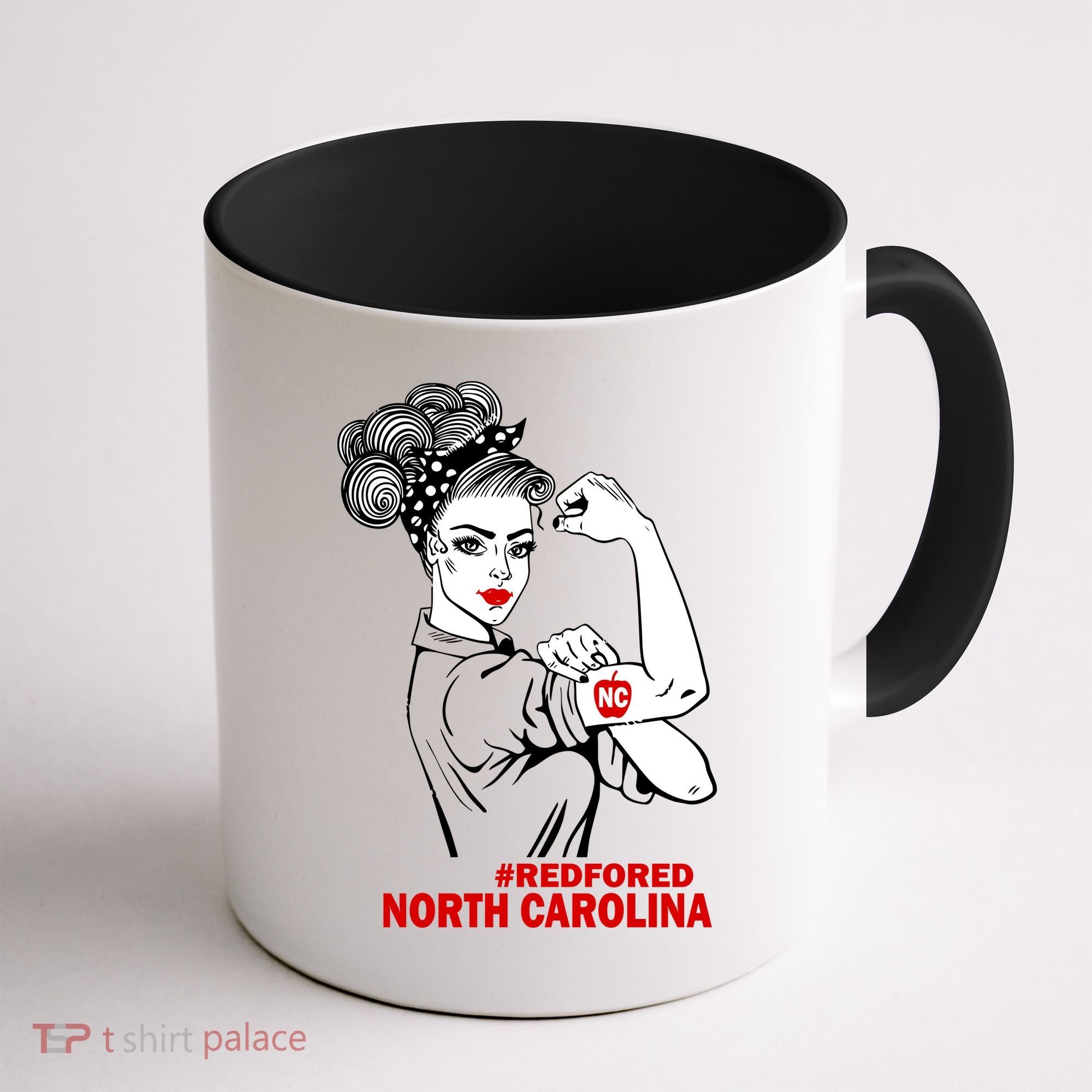 North Carolina NC Red For Ed Strong Coffee Mug