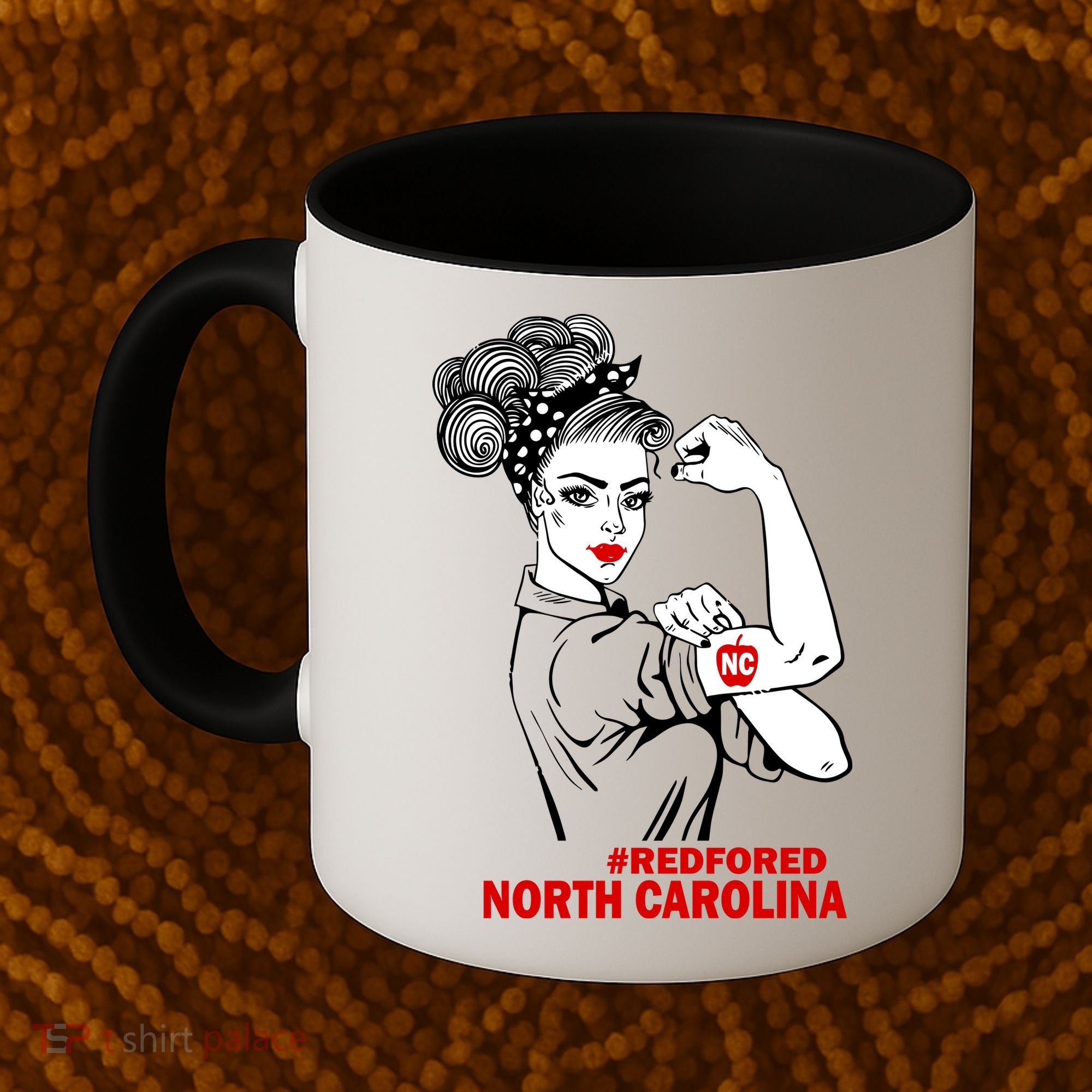 North Carolina NC Red For Ed Strong Coffee Mug