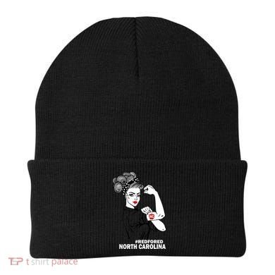 North Carolina NC Red For Ed Strong Beanie