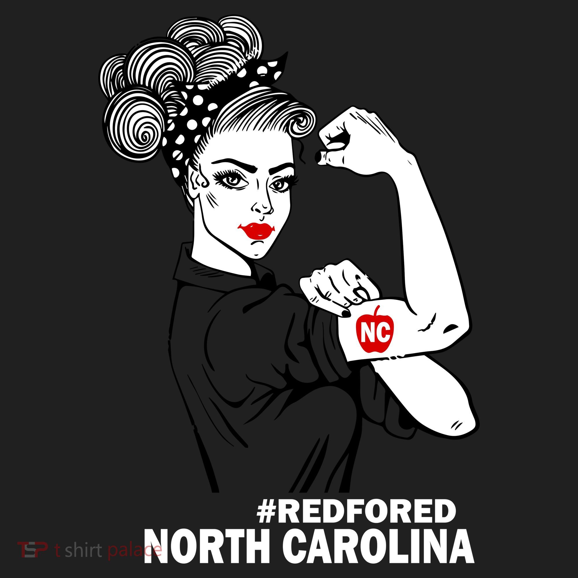 North Carolina NC Red For Ed Strong Beanie