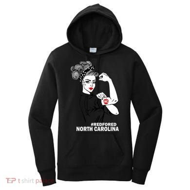 North Carolina NC Red For Ed Strong Women's Hoodie