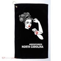 North Carolina NC Red For Ed Strong Golf Towel thumb 0