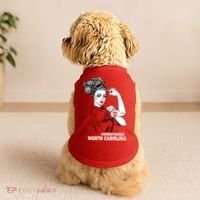 North Carolina NC Red For Ed Strong Doggie Tank thumb 2