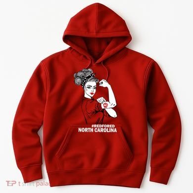 North Carolina NC Red For Ed Strong Hoodie