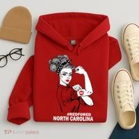 North Carolina NC Red For Ed Strong Hoodie thumb 4