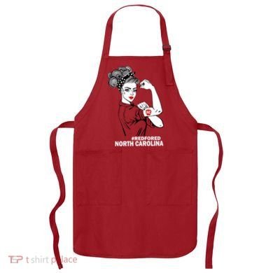 North Carolina NC Red For Ed Strong Apron