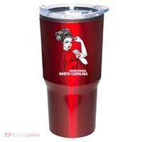 North Carolina NC Red For Ed Strong Tumbler thumb 0