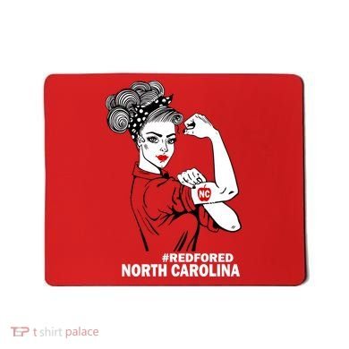 North Carolina NC Red For Ed Strong Mousepad