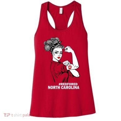 North Carolina NC Red For Ed Strong Women's Tank Top
