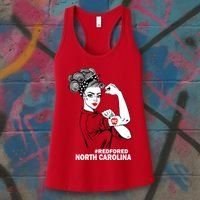 North Carolina NC Red For Ed Strong Women's Tank Top thumb 3