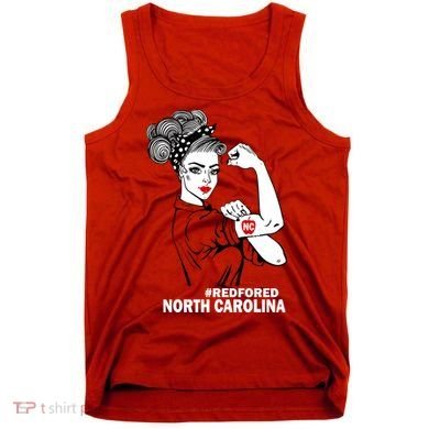 North Carolina NC Red For Ed Strong Tank Top