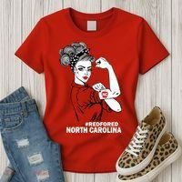 North Carolina NC Red For Ed Strong Women's T-Shirt thumb 3