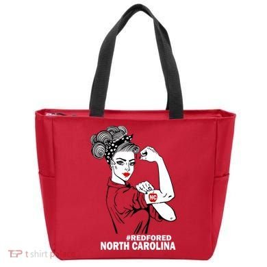 North Carolina NC Red For Ed Strong Tote Bag