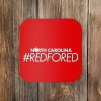 North Carolina Red For Ed Coaster thumb 0