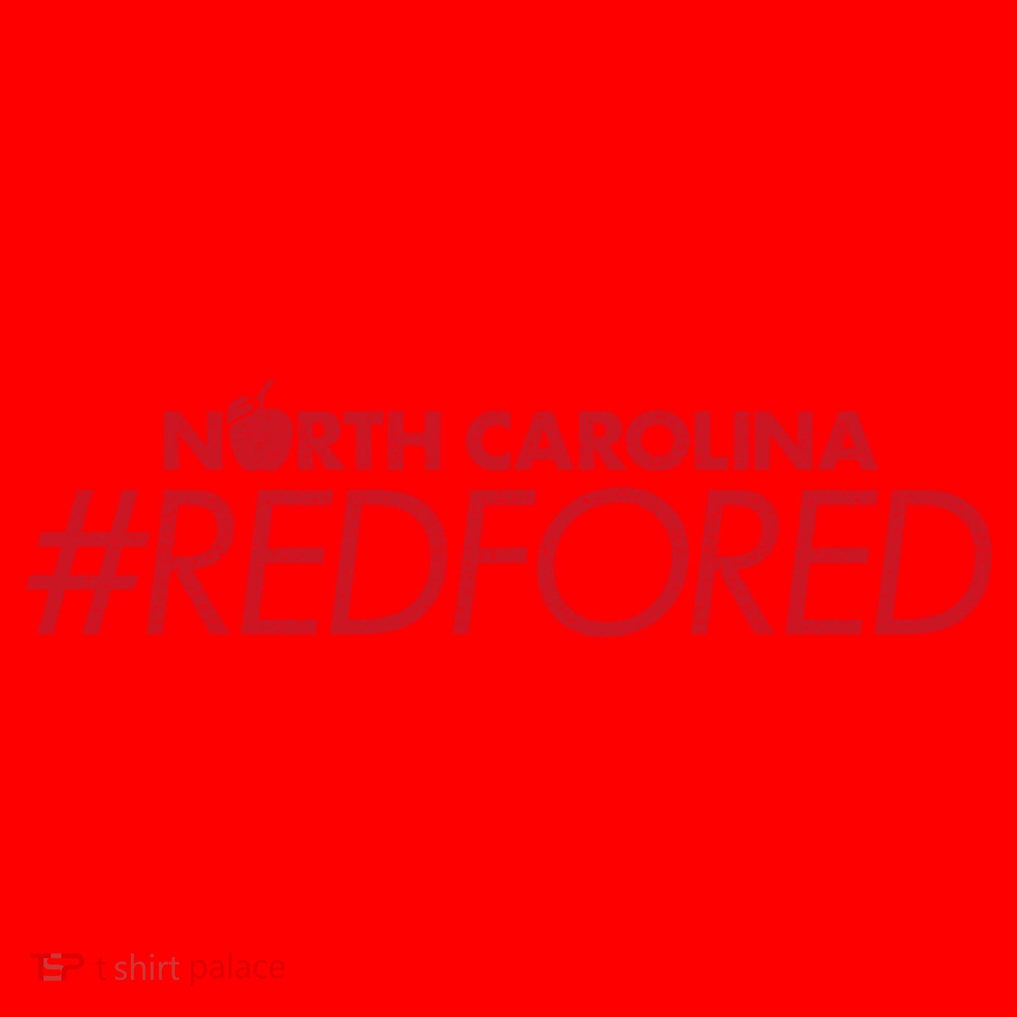 North Carolina Red For Ed Santa Hat