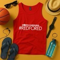 North Carolina Red For Ed Tank Top thumb 4