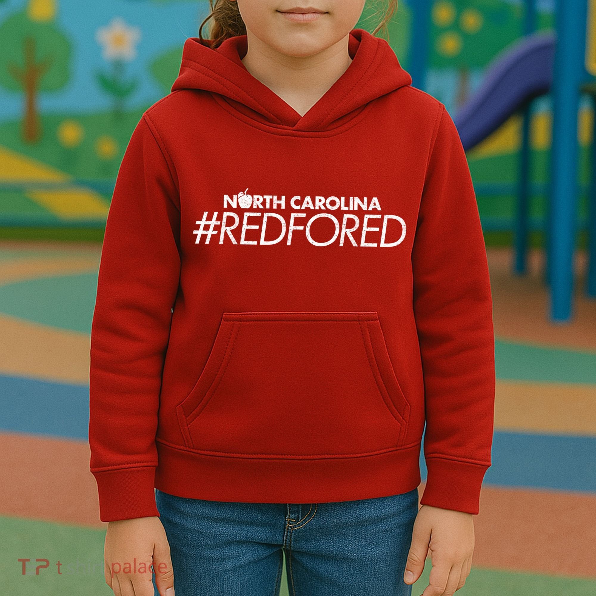 North Carolina Red For Ed Kids Hoodie