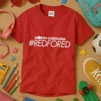 North Carolina Red For Ed Kids T-Shirt thumb 3