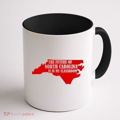North Carolina Teachers Rally Red For Ed Coffee Mug back