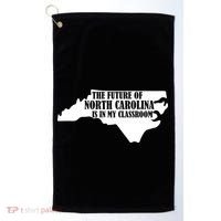 North Carolina Teachers Rally Red For Ed Golf Towel thumb 0