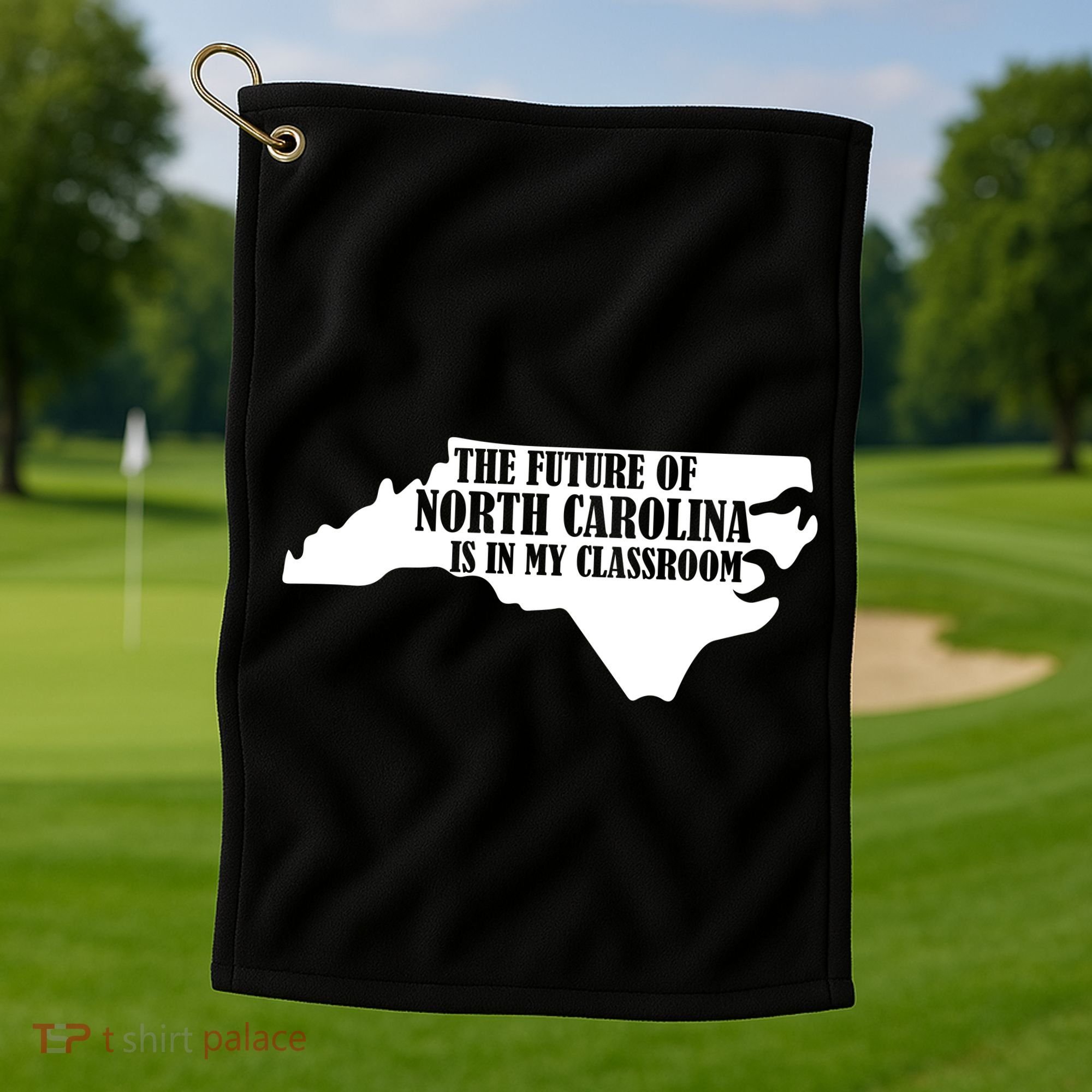 North Carolina Teachers Rally Red For Ed Golf Towel