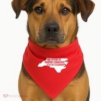 North Carolina Teachers Rally Red For Ed USA-Made Doggie Bandana thumb 1
